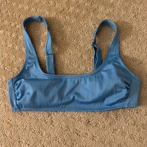 blue bikini top